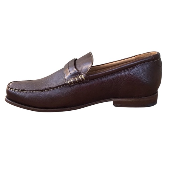Johnston & Murphy Brown Sheepskin Slip On Loafers - Picture 6 of 10